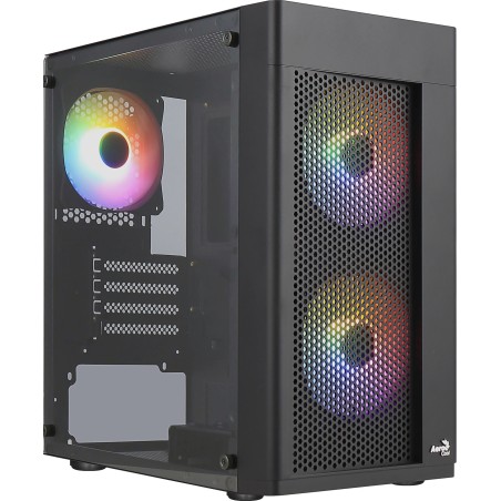 AeroCool Micro Atx Pc Case 3 Fans Frgb